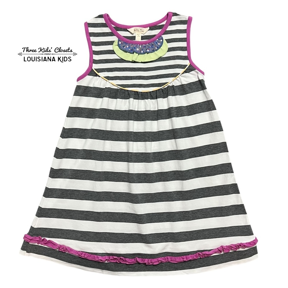 Matilda Jane 6Y Adventure Begins Vanilla Swirl Dress